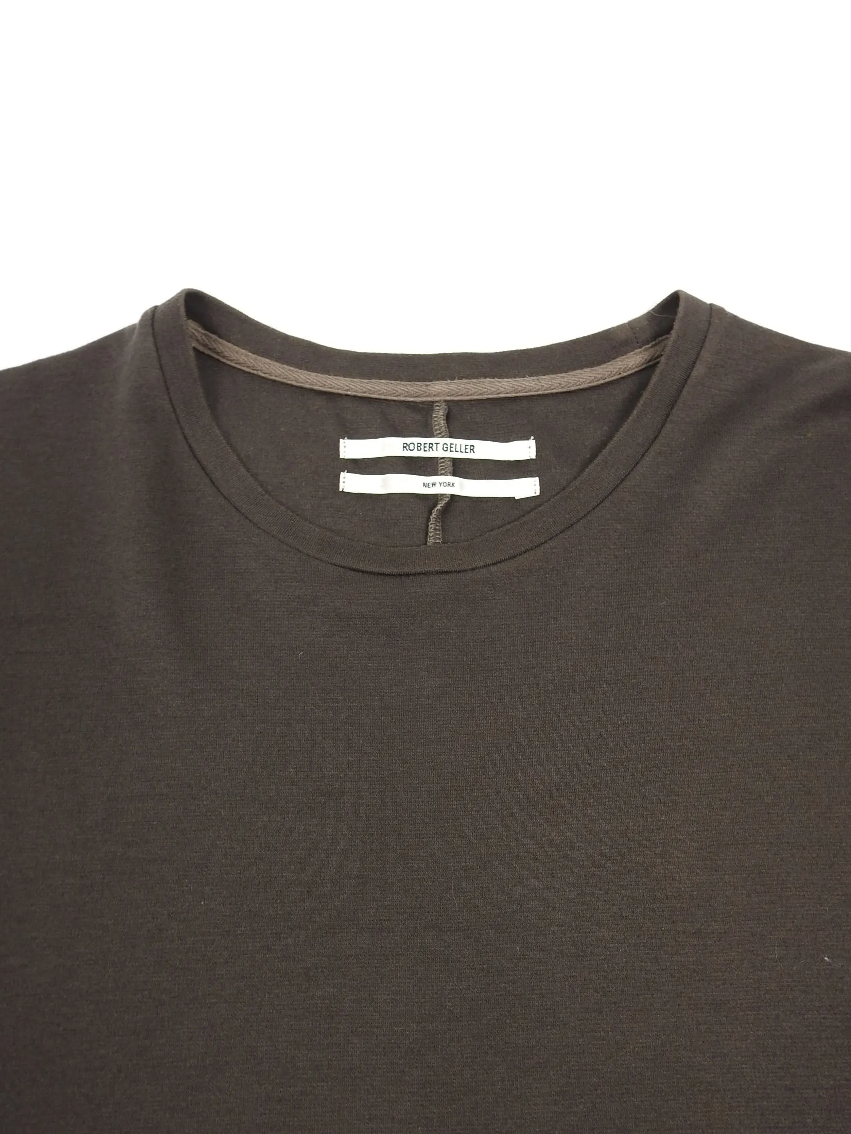 Robert Geller Sleeveless Tee Brown Small