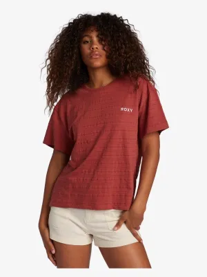 Roxy Womens Beachy Stripe Drop Shoulder T-Shirt