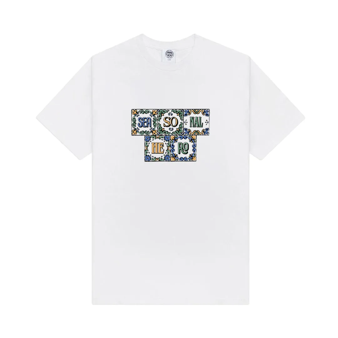 Seasonal Hero 'Mosaic' Tee - White