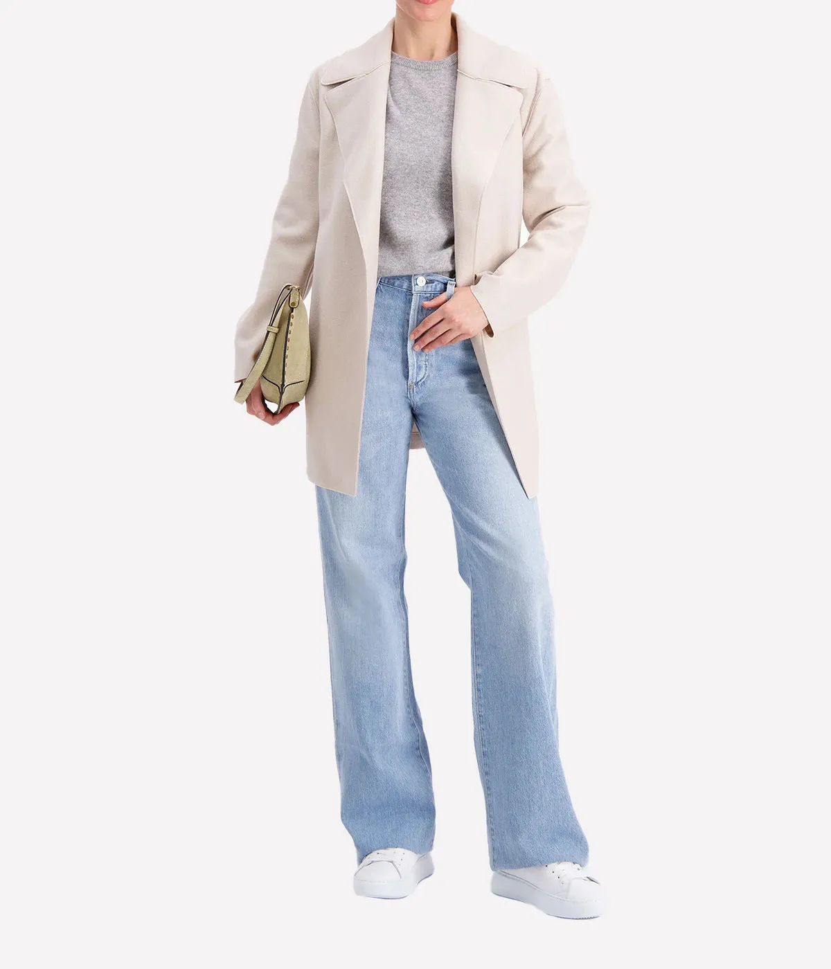 Short Trench in Cream
