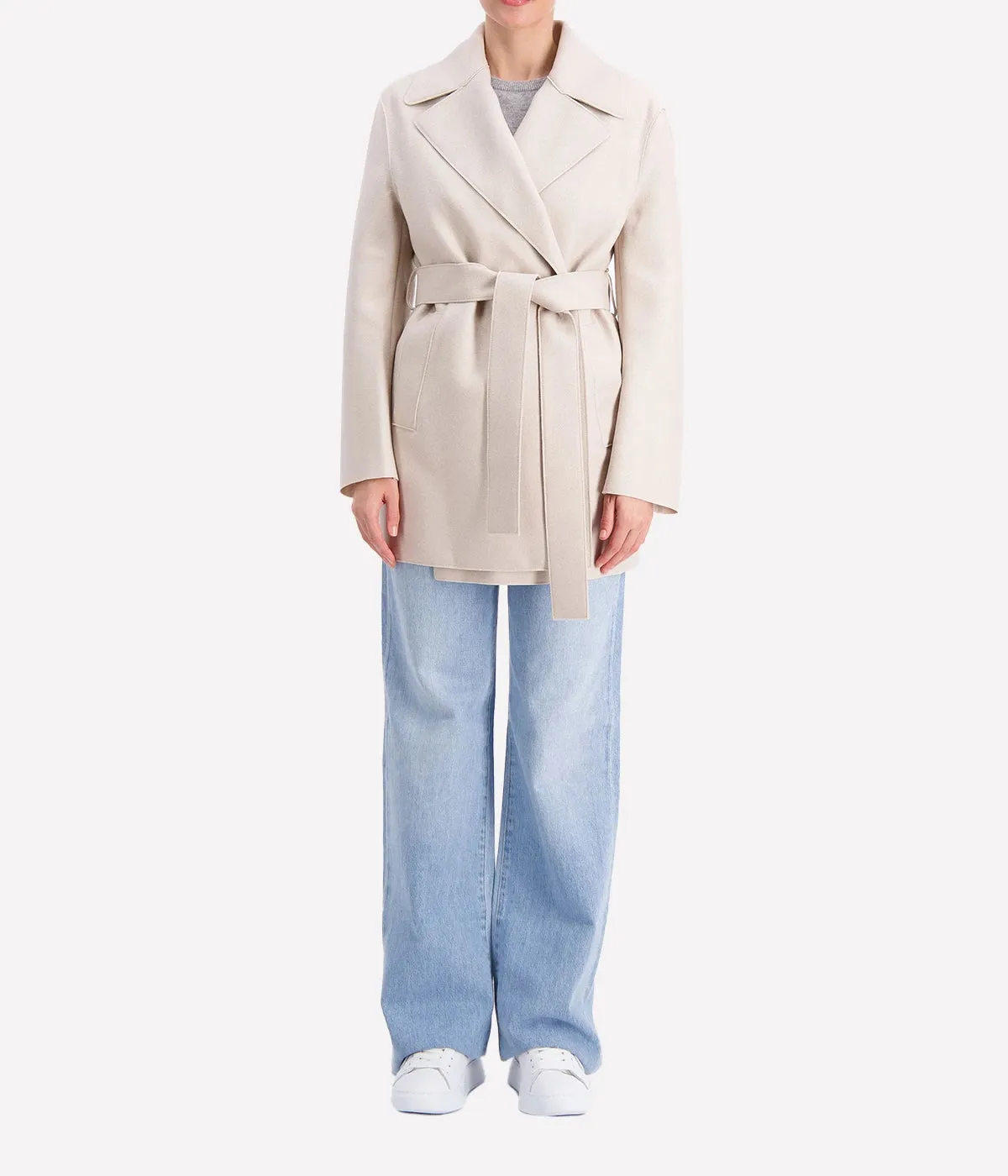 Short Trench in Cream