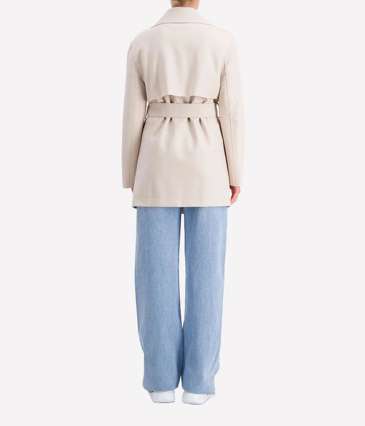 Short Trench in Cream