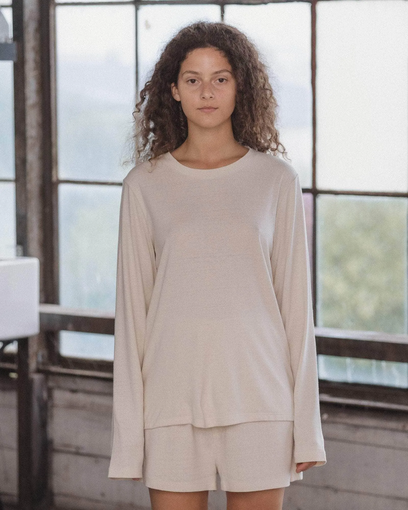 Silk Long Sleeve Tee