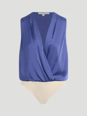 Sleeveless Date Blouse in Venetian Blue