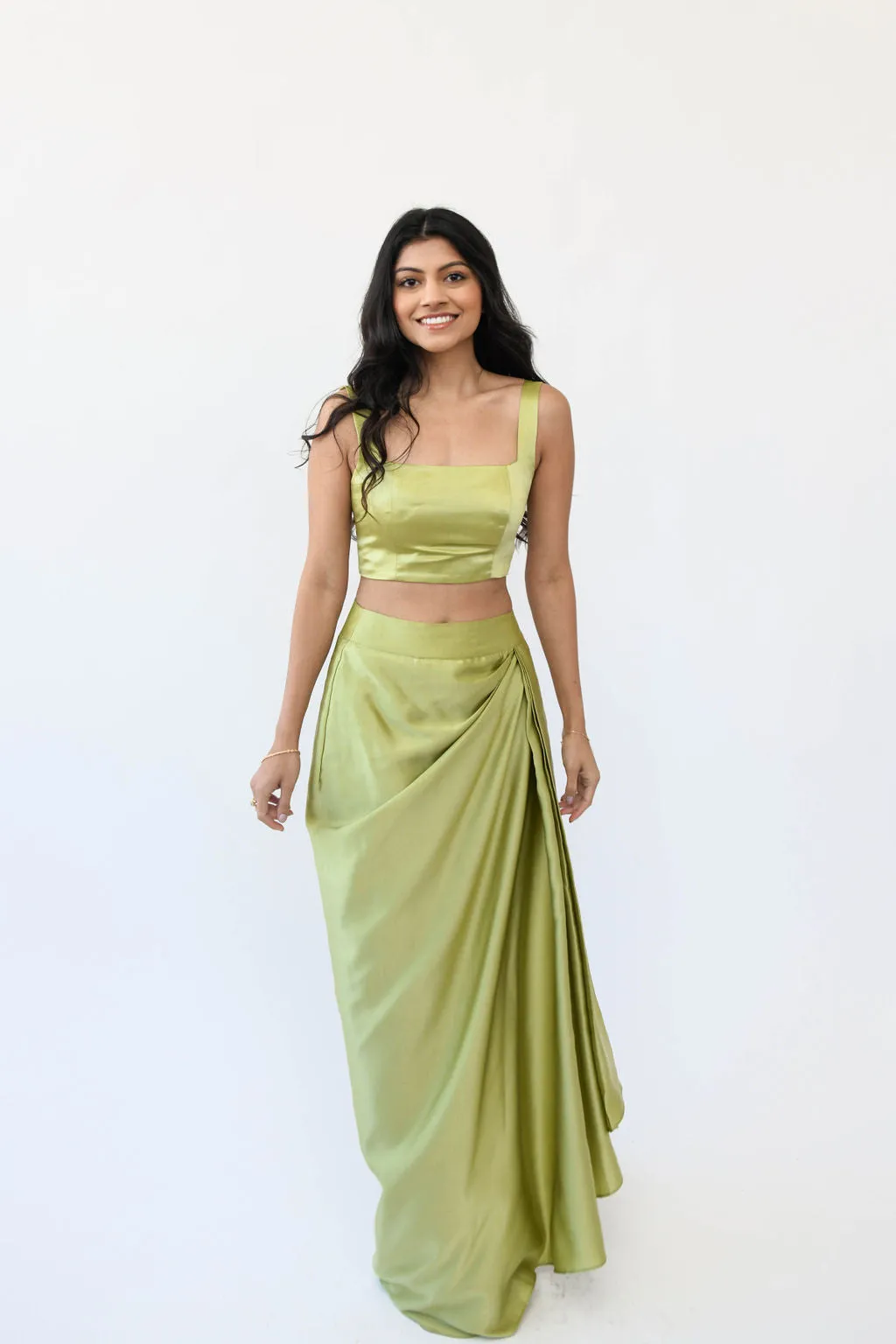 Sleeveless Satin Blouse