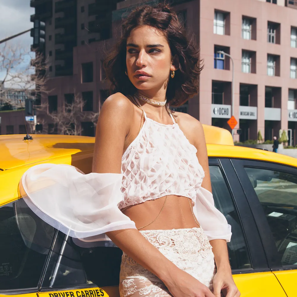 Smocked Crop Top