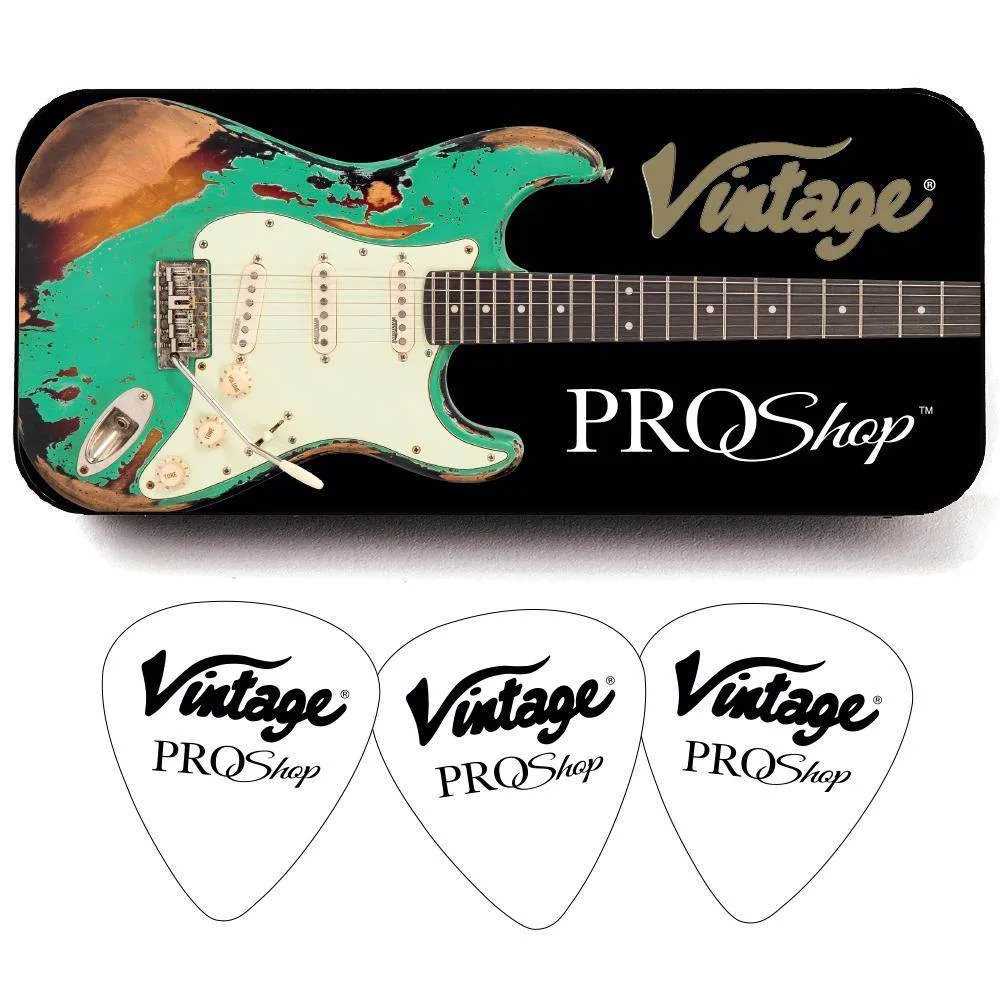 SOLD – Vintage V6 ProShop Custom-Build ~ Heavy Distressed White Over Sunburst