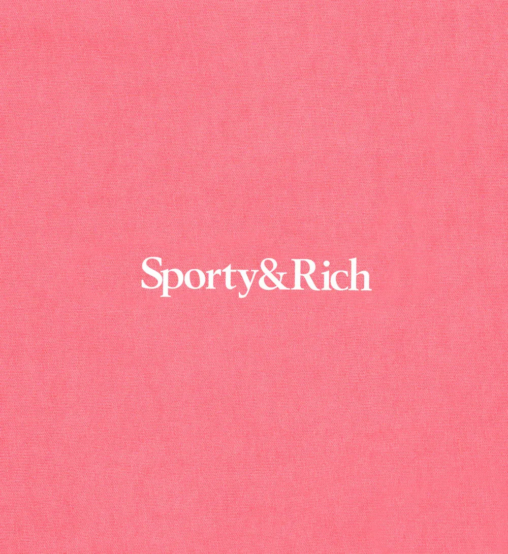 Sporty & Rich Wellness 94 Sports Tee in Cotton Candy
