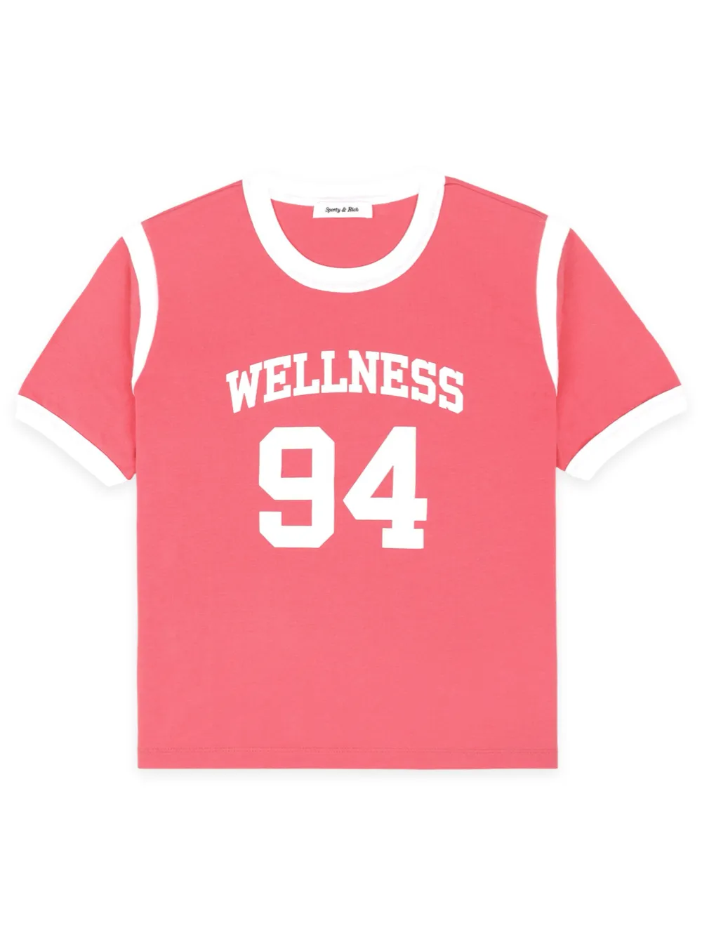 Sporty & Rich Wellness 94 Sports Tee in Cotton Candy