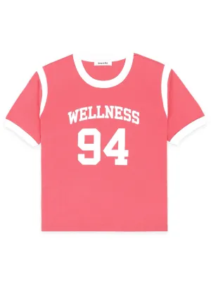 Sporty & Rich Wellness 94 Sports Tee in Cotton Candy