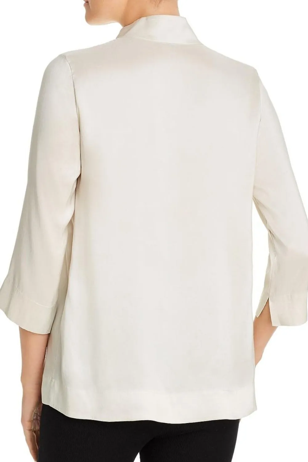 Stand Collar White Top