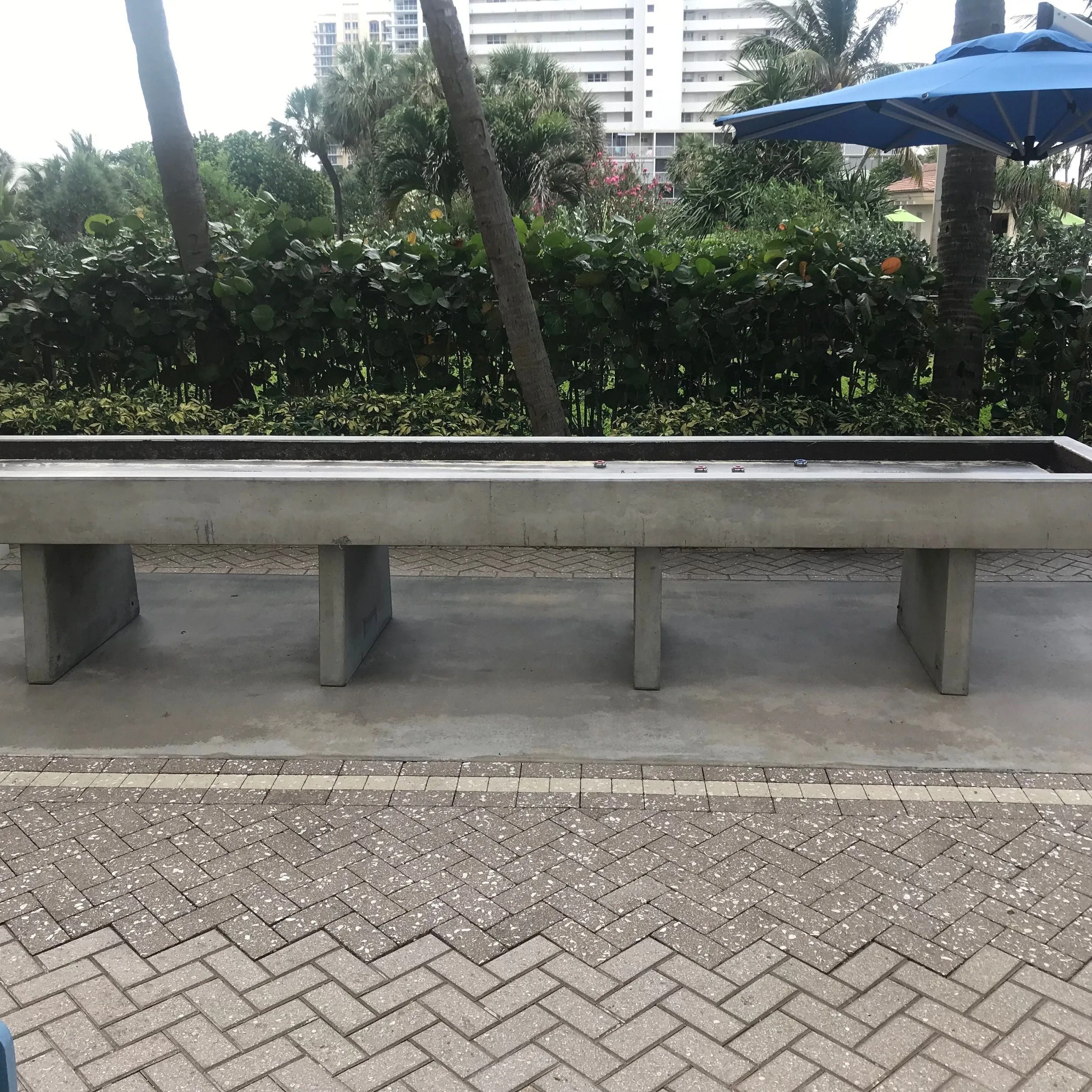 Stone Age Concrete Outdoor Shuffleboard Tables