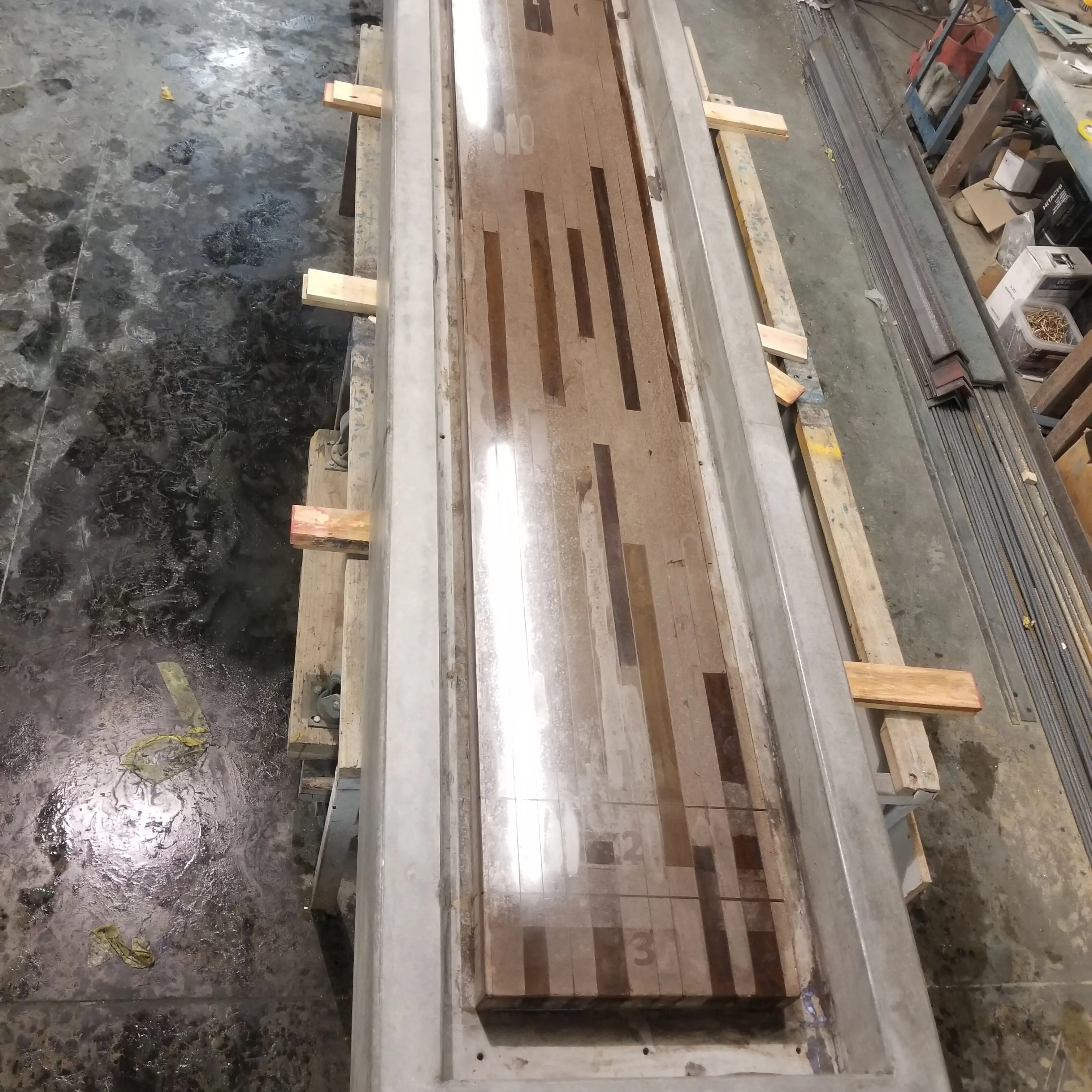 Stone Age Concrete Outdoor Shuffleboard Tables