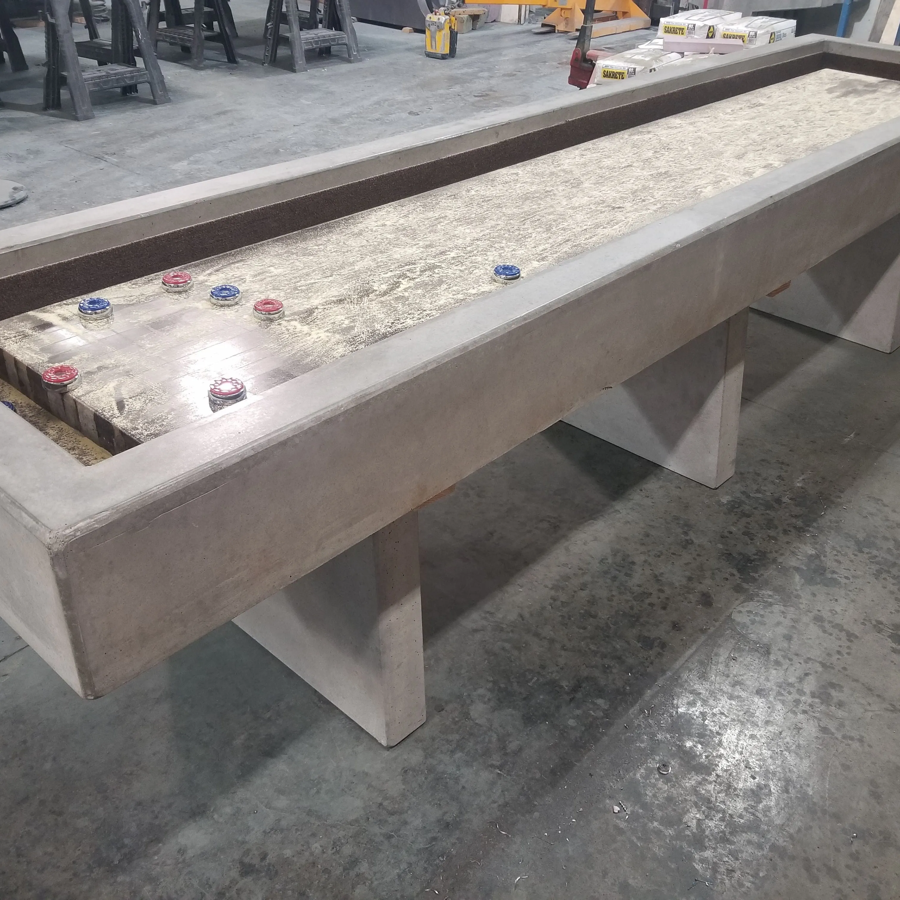 Stone Age Concrete Outdoor Shuffleboard Tables