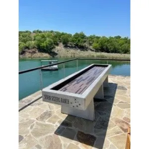 Stone Age Concrete Outdoor Shuffleboard Tables
