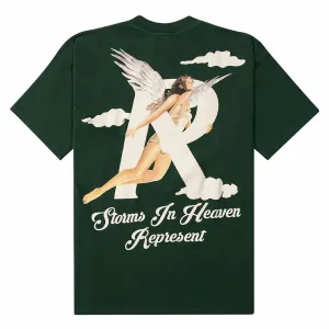Storms in Heaven Tee - Racing Green