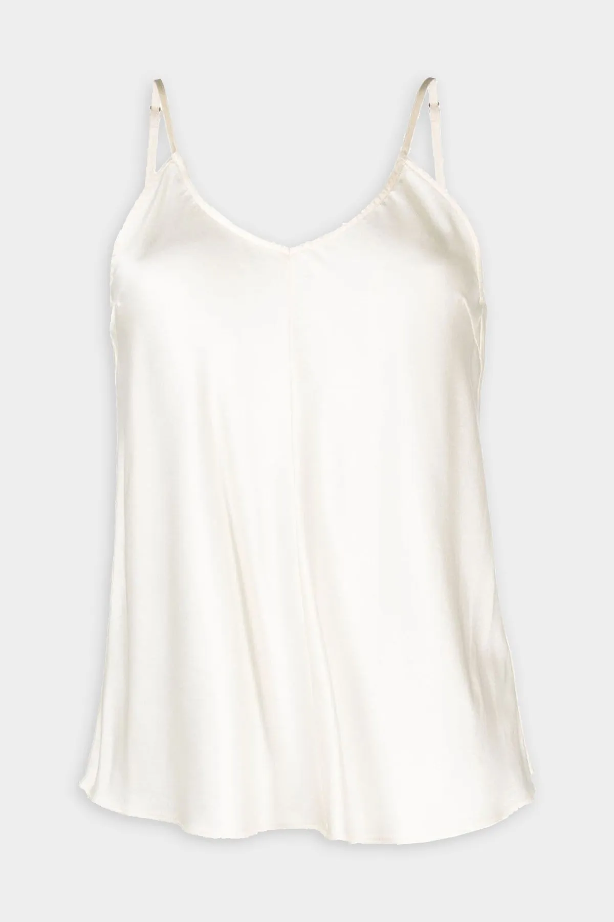 Stretchy Silk Satin Top in Pure