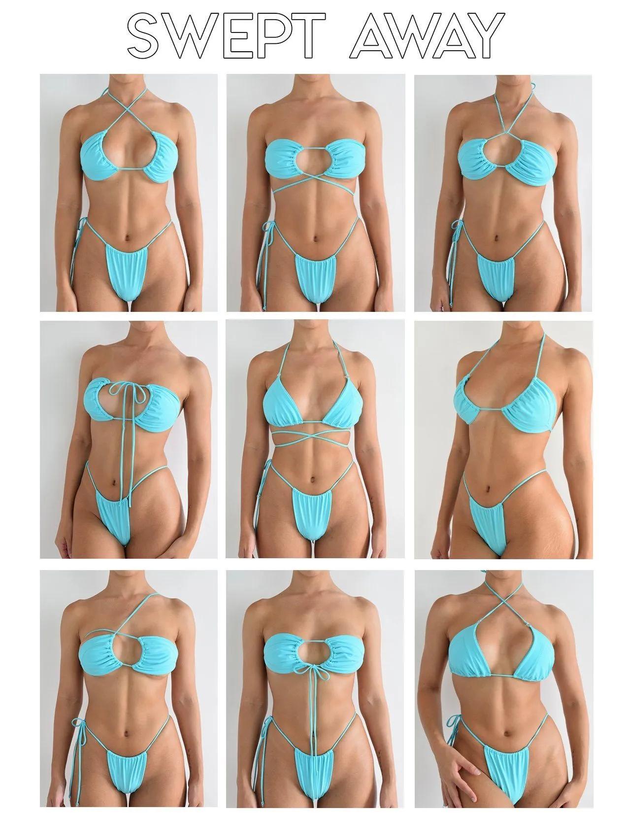 SWEPT AWAY BIKINI TOP | GOLDEN