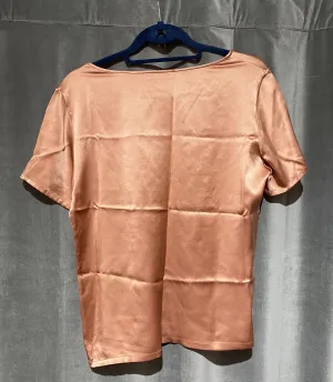 TAHARI Salmon Silk Short sleeve top