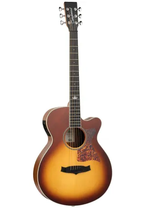 Tanglewood Premier Super Folk Cutaway Electro Acoustic Honey Burst Gloss TSP-45-HB