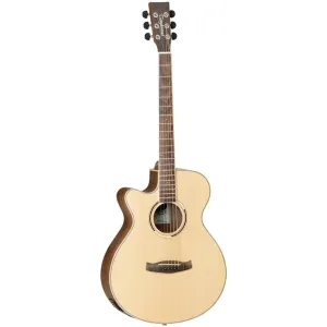 Tanglewood TDBT-SFCEBWLH Discovery Exotic Left Handed Acoustic Guitar - Black Walnut