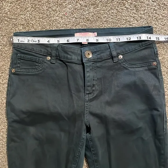 Ted Baker - Green Anna Wax Skinny Jeans Size 28