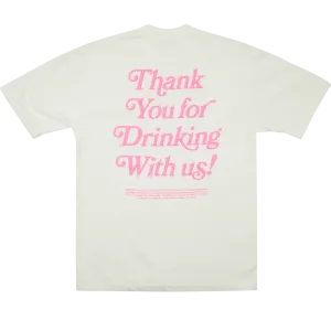 Thank You For Drinking Tee - Pink