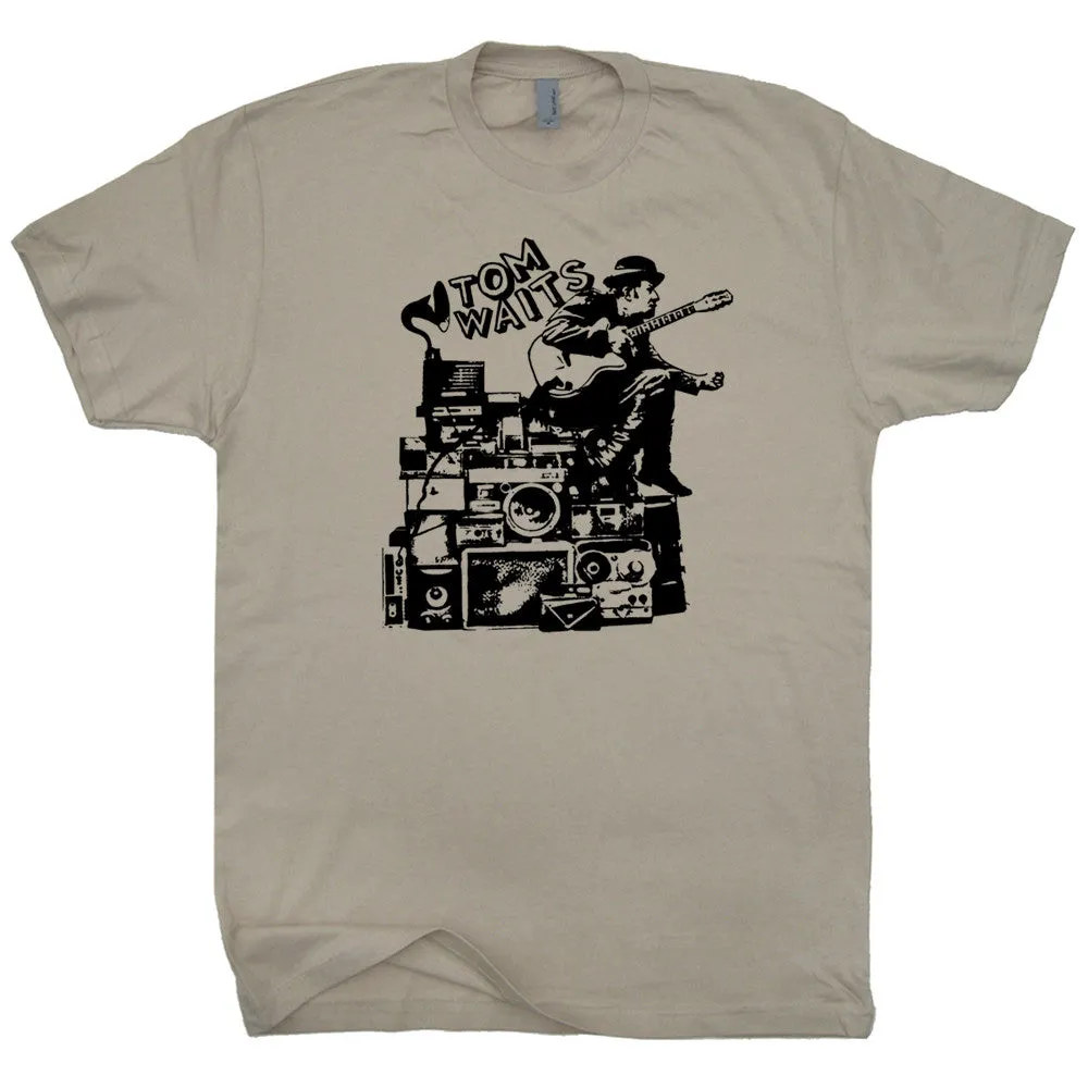 Tom Waits T Shirt Vintage Tom Waits Shirt Vintage Band Tees Cool Piano Shirts