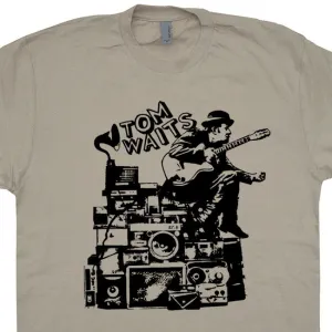 Tom Waits T Shirt Vintage Tom Waits Shirt Vintage Band Tees Cool Piano Shirts