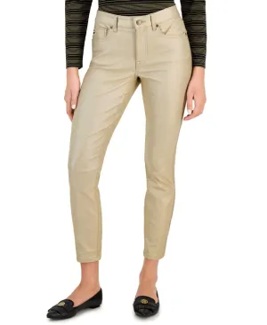 Tommy Hilfiger Women's Tribeca Skinny-Leg Ankle Metallic Jeans J2IKN561