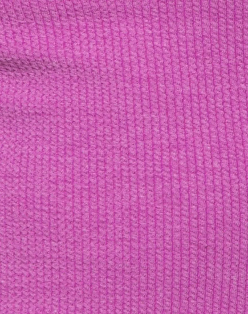 Tube Top in Baby Rib Violet