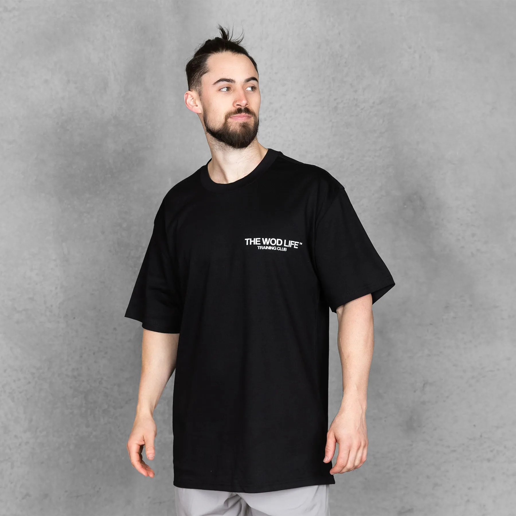 TWL - LIFESTYLE OVERSIZED T-SHIRT - TRAINING CLUB - BLACK/WHITE