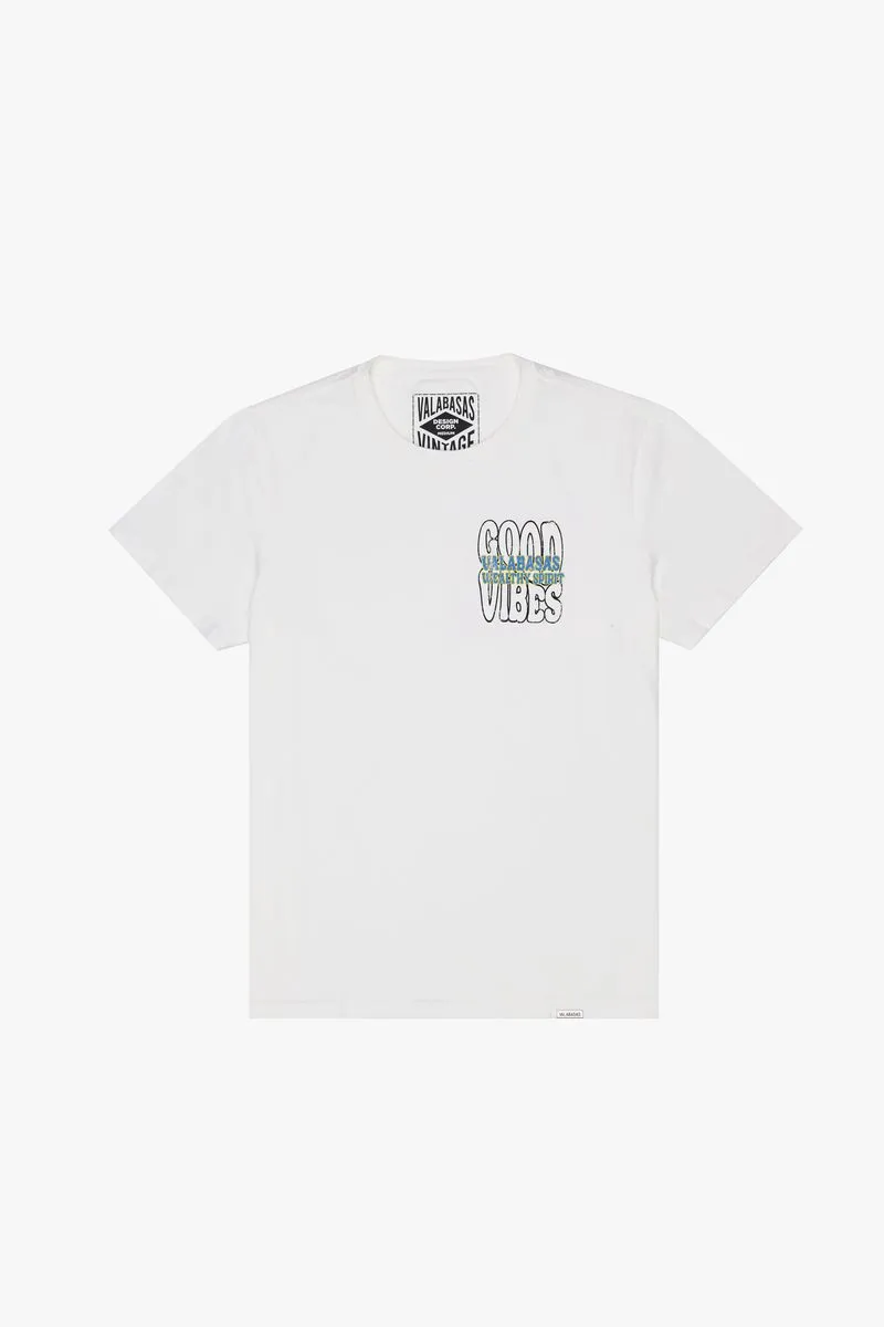 VALABASAS WEALTHY SPIRIT TEE (VINTAGE WASHED WHITE)