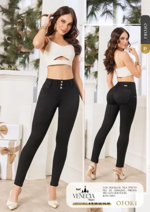 Venecia Negro 100% Authentic Colombian Push Up Jeans
