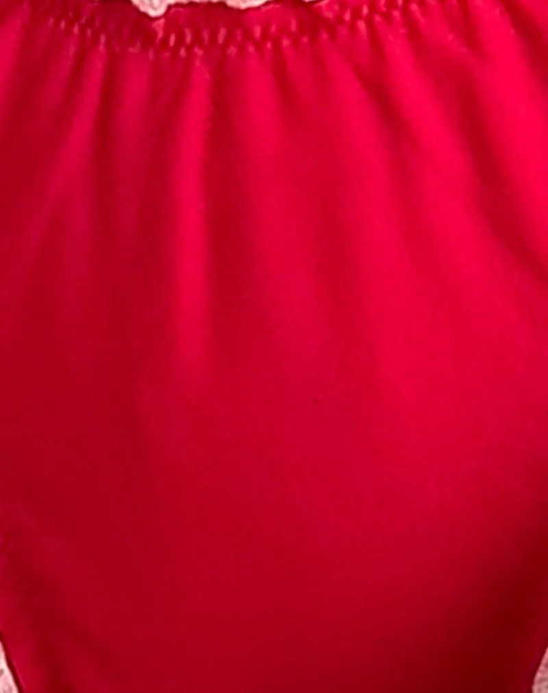 Veroly Bikini Bottom in Red