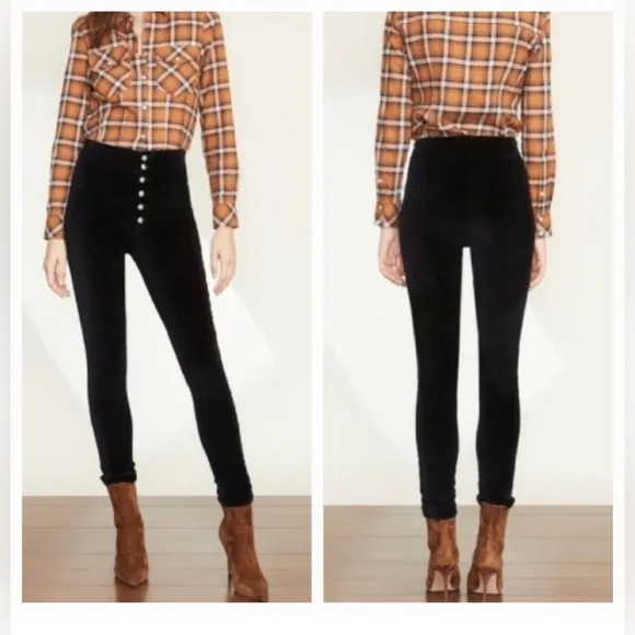 VERONICA BEARD Sz 25 Debbie Ankle Skinny High Rise Black Stretch Jeans Orig$278