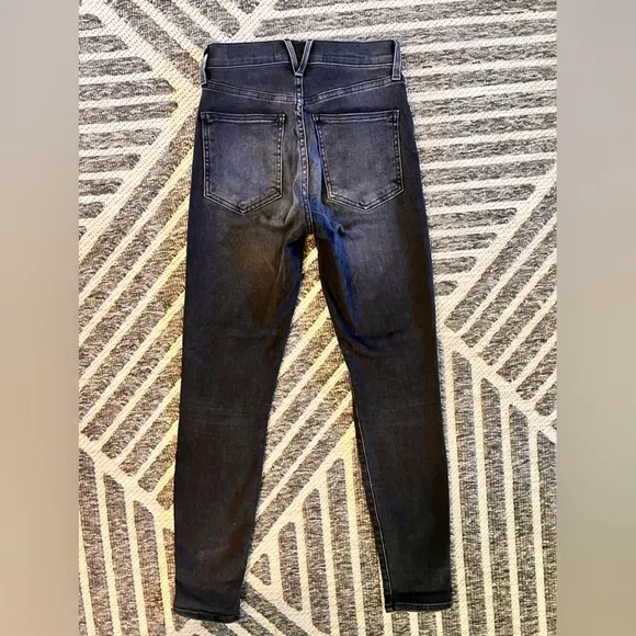 VERONICA BEARD Sz 25 Debbie Ankle Skinny High Rise Black Stretch Jeans Orig$278