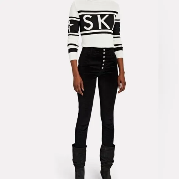 VERONICA BEARD Sz 25 Debbie Ankle Skinny High Rise Black Stretch Jeans Orig$278