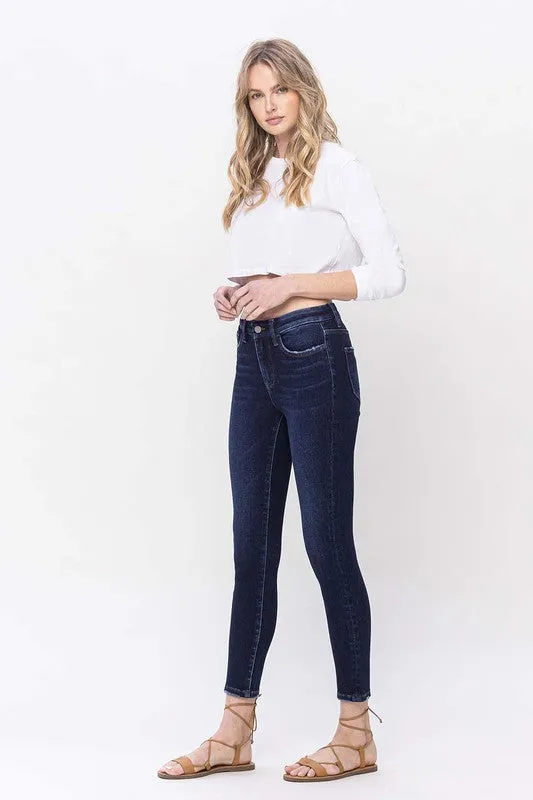 VERVET by Flying Monkey High Rise Ankle Skinny Jeans LIVELY