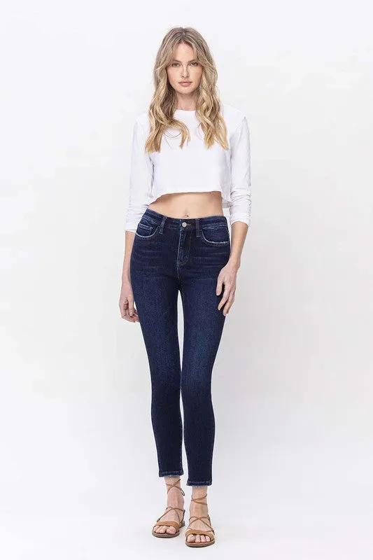VERVET by Flying Monkey High Rise Ankle Skinny Jeans LIVELY