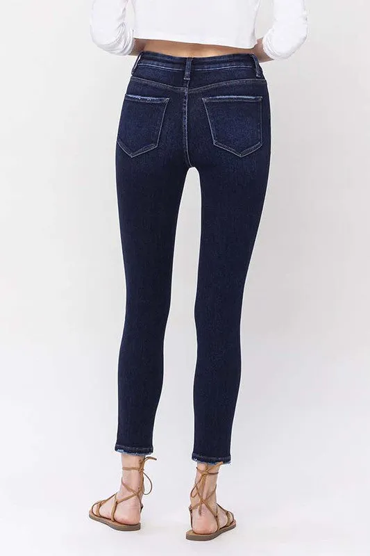 VERVET by Flying Monkey High Rise Ankle Skinny Jeans LIVELY