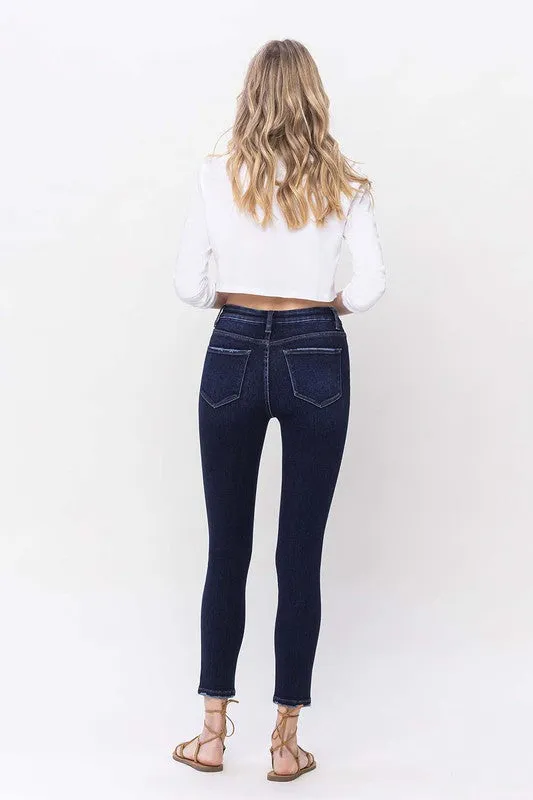 VERVET by Flying Monkey High Rise Ankle Skinny Jeans LIVELY