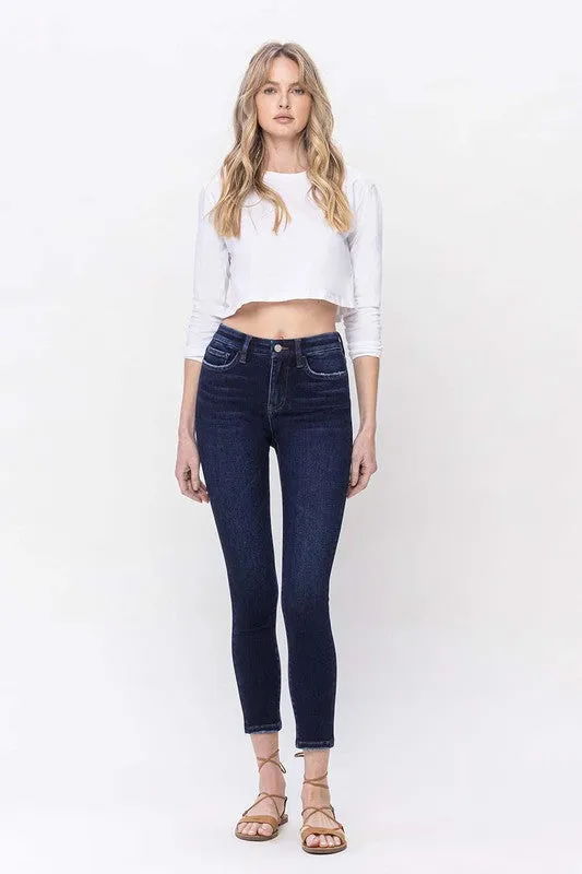 VERVET by Flying Monkey High Rise Ankle Skinny Jeans LIVELY