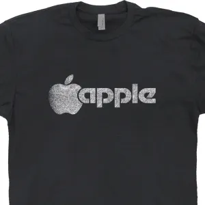 Vintage Apple Logo T Shirt Vintage Mac Apple Computer Shirts Retro Vintage Graphic Tee Shirts