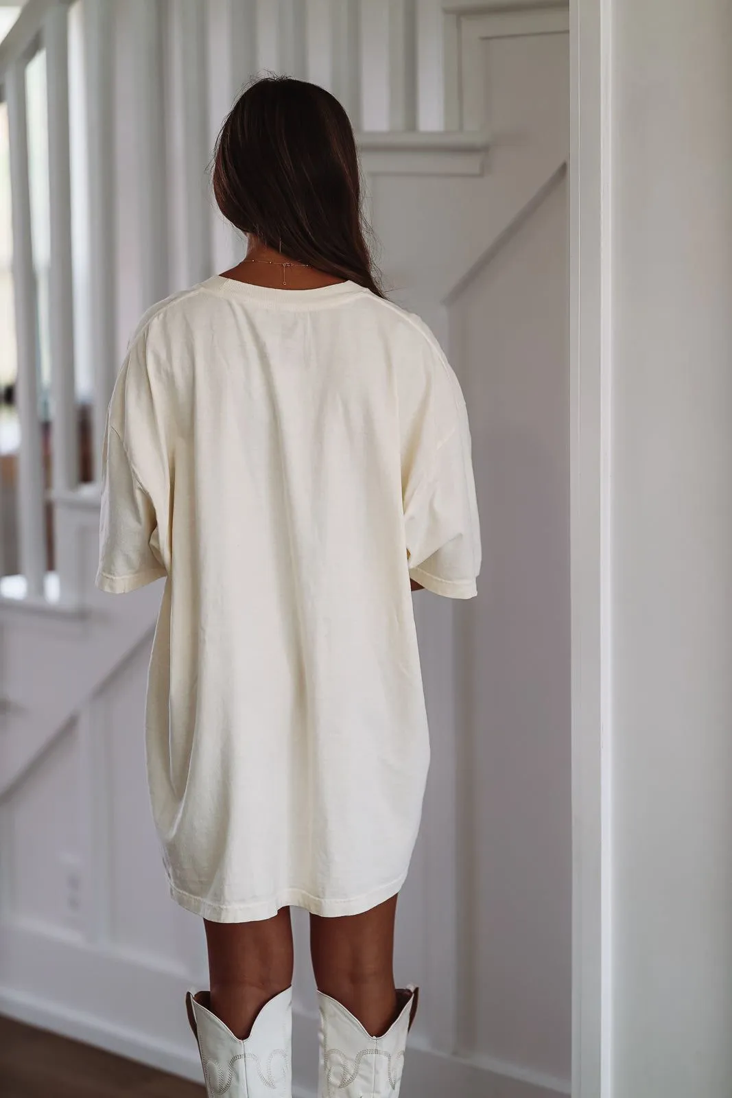 Vintage Dallas Football Oversized T-Shirt - Cream