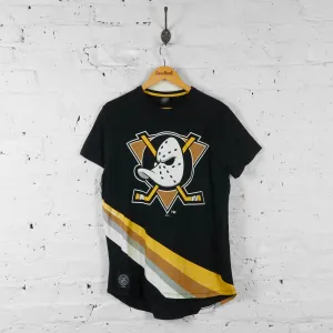 Vintage NHL Anaheim Ducks T-Shirt - Black/Yellow - L