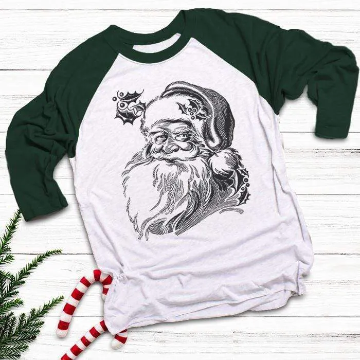 Vintage Santa Raglan