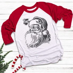 Vintage Santa Raglan