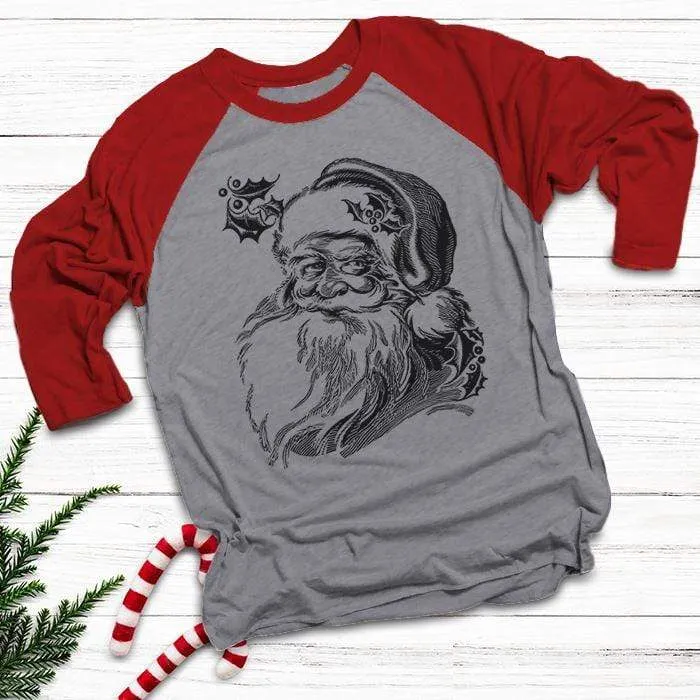 Vintage Santa Raglan
