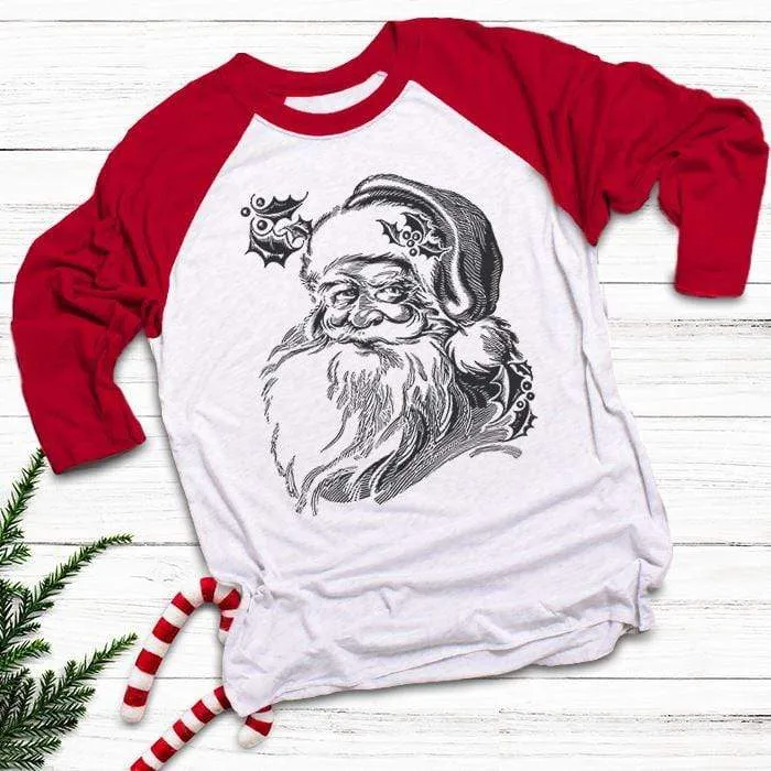 Vintage Santa Raglan